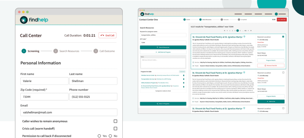 Introducing Findhelp's new Call Center workflows.