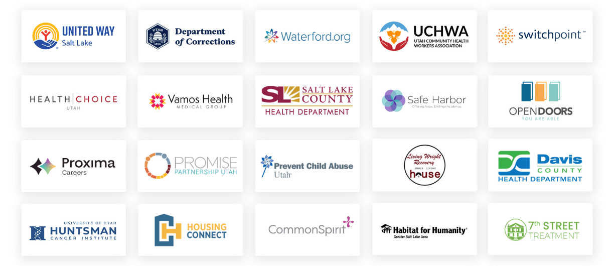 Registered orgs at Findhelp's Utah Social Care Summit.