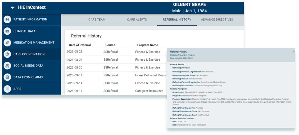 Similar to our partnership with CRISP DC, Findhelp's status us an Approved Specialty Exchange paves the way for us to support Maryland RHTP grant awardees.