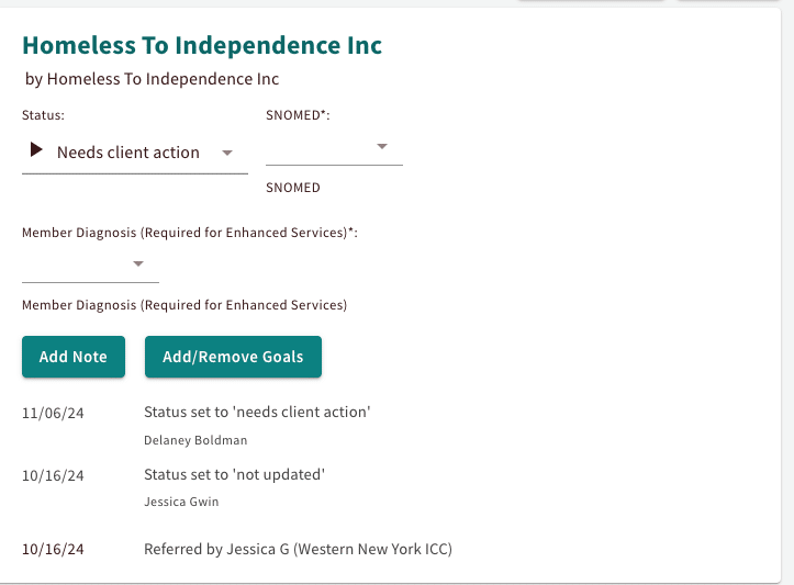 Findhelp functionality supports New York SCNs under the 1115 waiver.